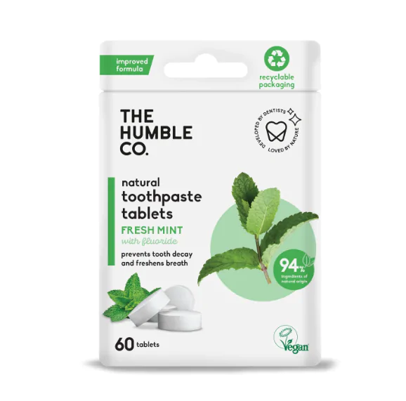 Пресована зубна паста Humble в таблетках - 9554, Гігієна ротової порожнини, Для комплексного догляду, Для свіжого подиху, Дорослі зубні пасти, З фтором, Зубні пасти, Засоби догляду за ротовою порожниною, фото, купити Пресована зубна паста Humble в таблетках - 9554, Гігієна ротової порожнини, Для комплексного догляду, Для свіжого подиху, Дорослі зубні пасти, З фтором, Зубні пасти, Засоби догляду за ротовою порожниною, фото, купити
